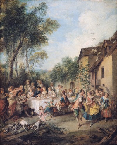 Hochzeitsfest im Dorf von Nicolas Lancret